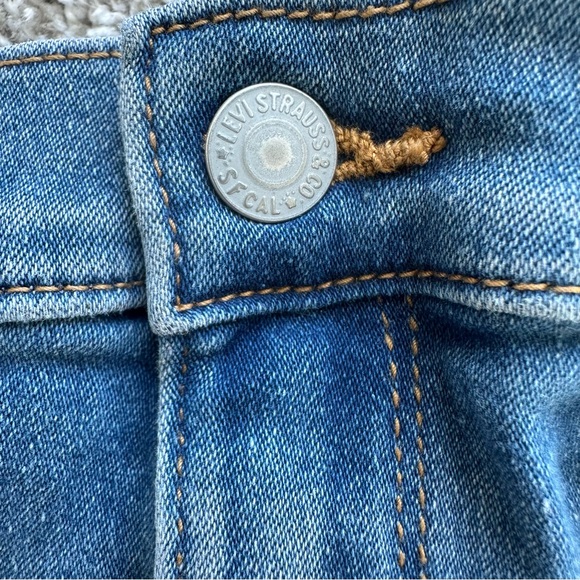 Levi’s 726 Flare Jeans Girls Size 10 Medium Wash Bootcut Denim Mid Rise Classic - Picture 5 of 10